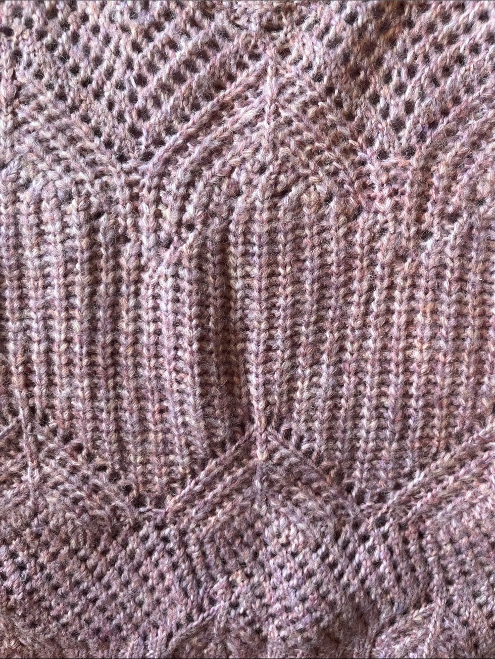 Astr Mauve Textured Knit Crewneck Sweater - Picture 3 of 3